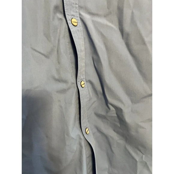 SCHNEE'S Men's Long Sleeve Blue Button up Shirt SIZE XXL - Picture 5 of 7